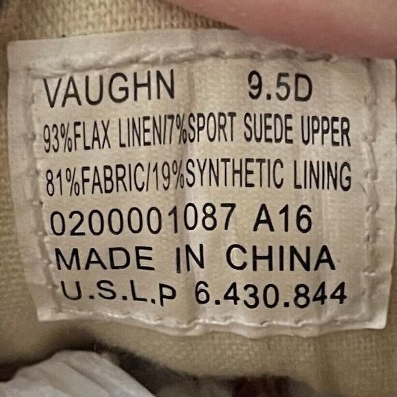 Polo Ralph Lauren Vaughn Sneaker Shoes 9.5 D Blue Canvas Lace Up Men Pre… - Picture 8 of 8